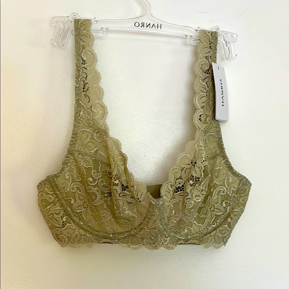 HANRO Olive Lace Bralette 38B